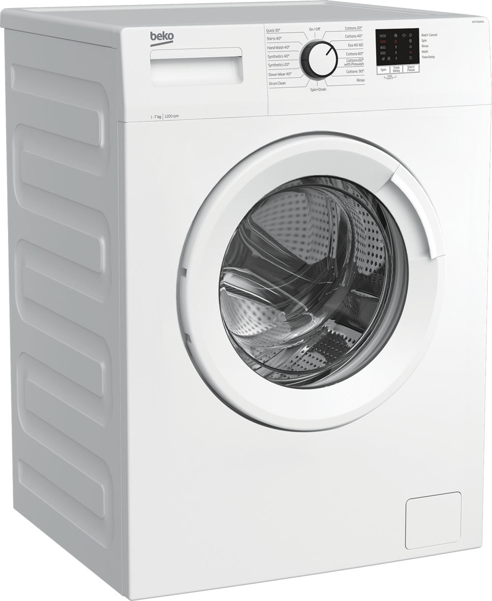 Beko WTK72041W 7kg 1200 Spin Washing Machine with Quick Programme