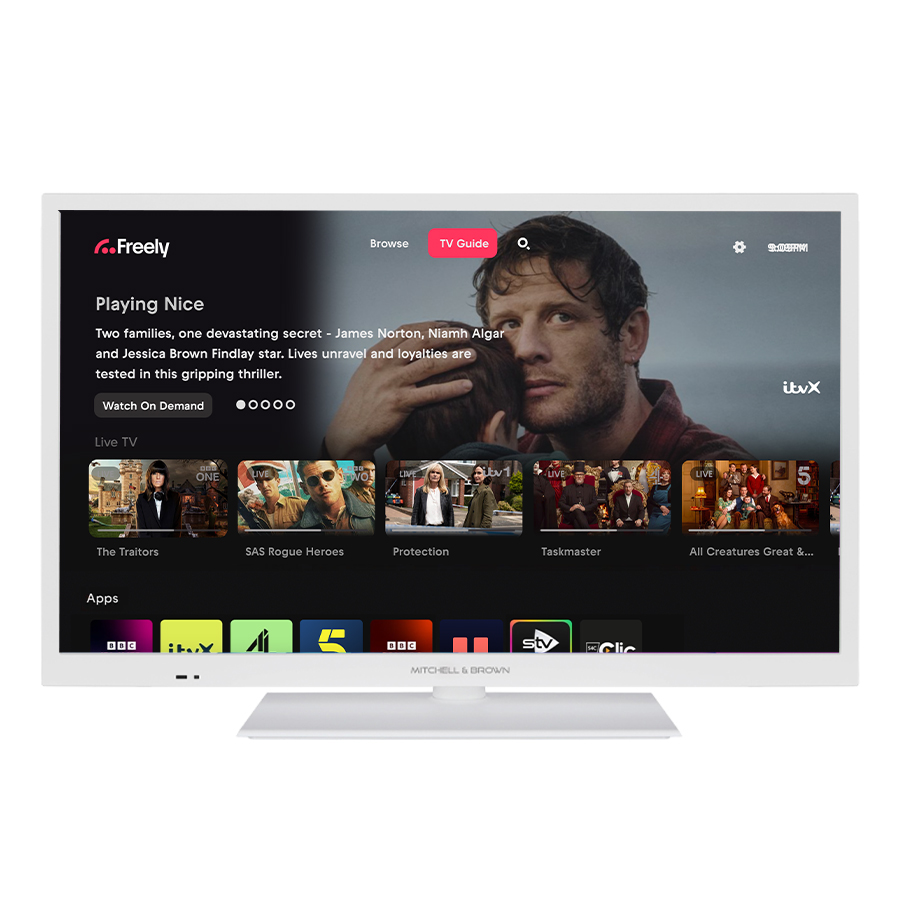 Mitchell and Brown JB-24W1811 – 24″ HD Ready Smart TV In White Powered by TiVo - Image 2