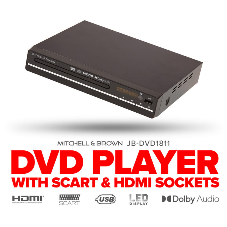Mitchell & Brown JB-DVD1811 DVD Player with SCART & HDMI Function