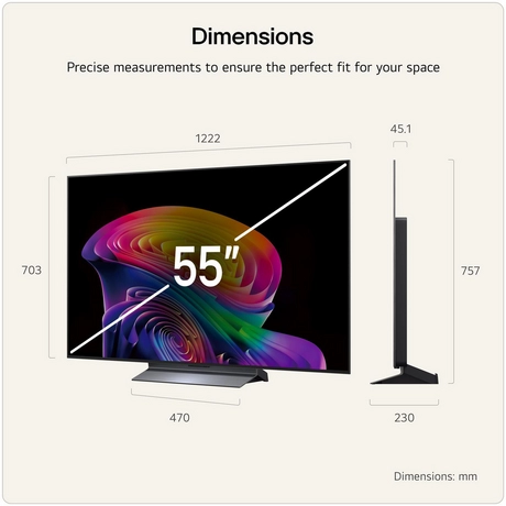 LG OLED55C66LB.AEK 55" 4K OLED evo AI Smart TV - Image 3