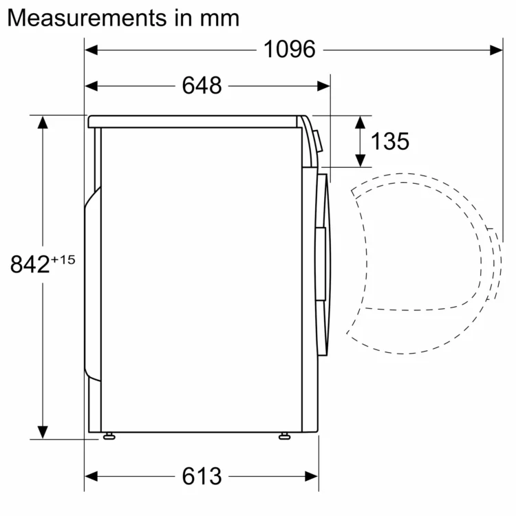 Alternative view of Bosch WTH85226GB Series 4 Heat pump tumble dryer 8 kg