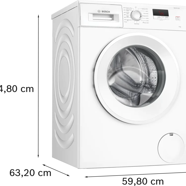 Alternative view of Bosch WGE03408GB Series 2 Washing machine, front loader 8 kg max. 1400 rpm