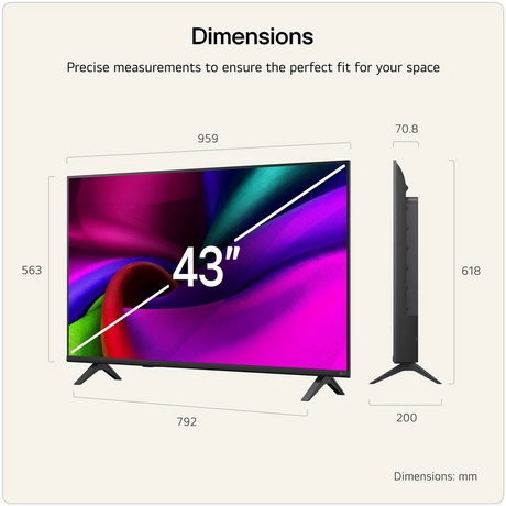 Alternative view of LG 43NU900B6LA.AEK 43" 4K UHD NANO AI Smart TV