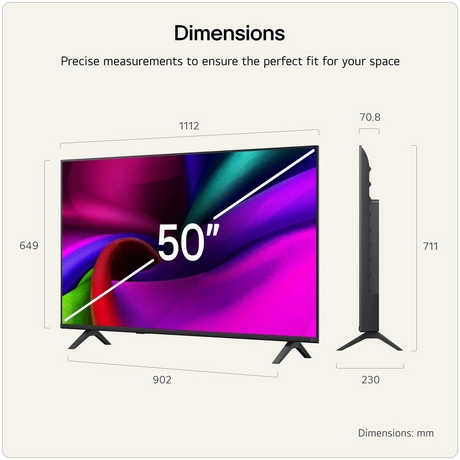 LG 50NU900B6LA.AEK 50" 4K UHD NANO AI Smart TV - Image 6